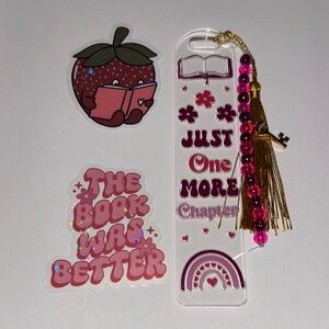 One more chapter handcrafted bookmark by me